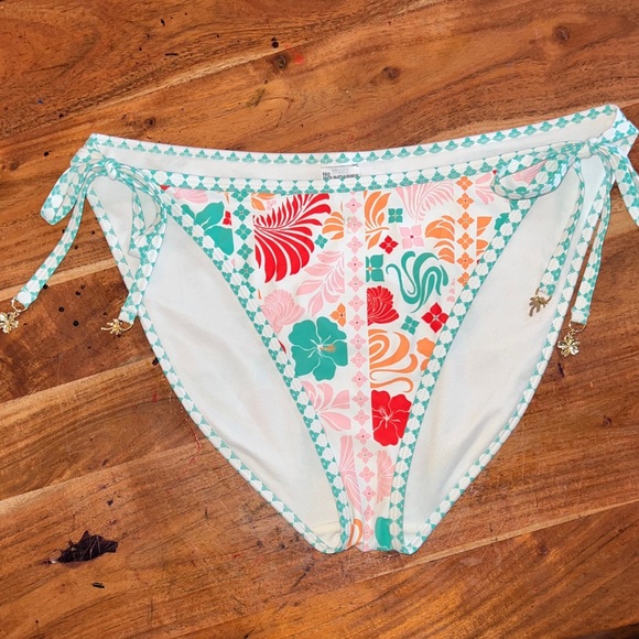 No Boundaries Multicolor Floral Bikini Bottom - Picture 4 of 7